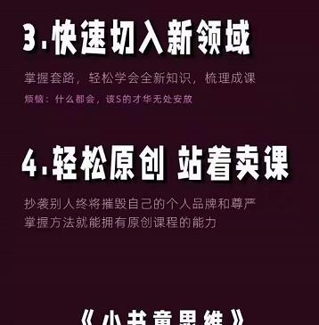 林雨《小书童思维课》：快速捕捉知识付费蓝海选题，造课抢占先机-明哥网创资源